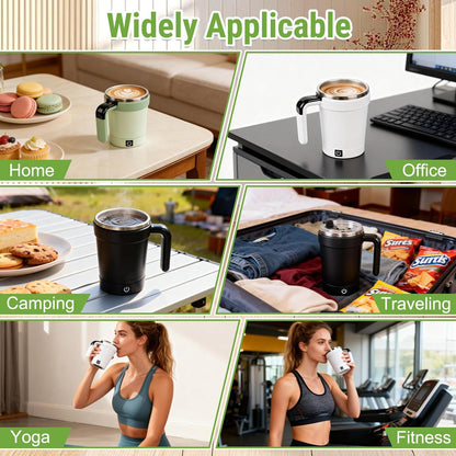 AuraMix™ Pro – Smart Self-Stirring Thermal Mug