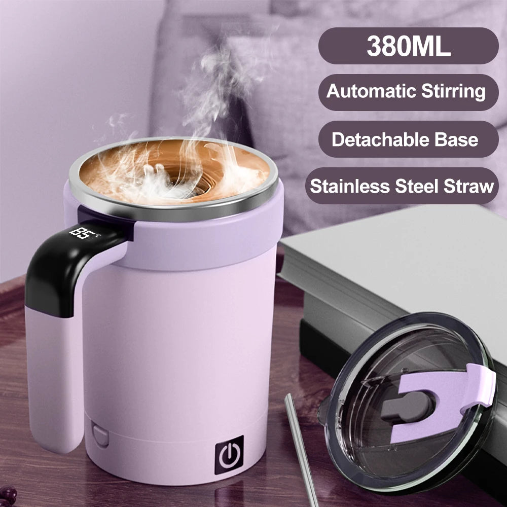 AuraMix™ Pro – Smart Self-Stirring Thermal Mug