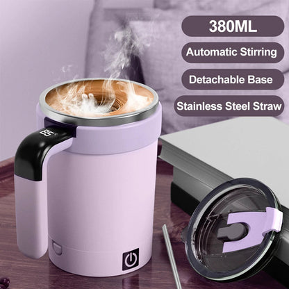 AuraMix™ Pro – Smart Self-Stirring Thermal Mug